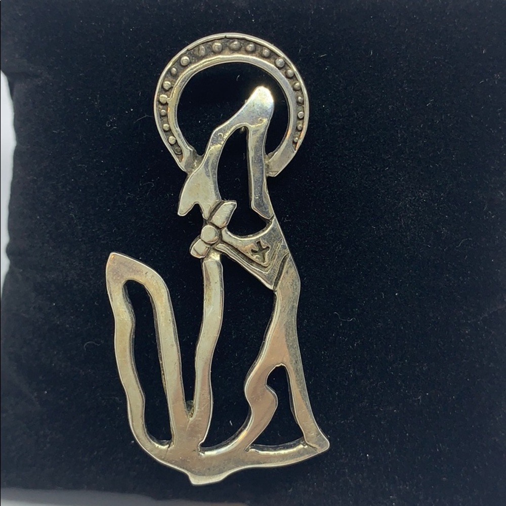 Navajo, sterling silver pin, Signed, Vintage